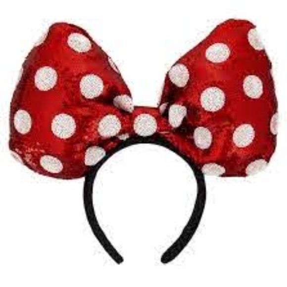 Disney Minnie Mouse Polka Dots Over sized Headband - Picture 2 of 3